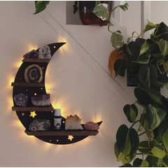 AIZO - Escuadras Para Repisa De Madera Luna Y Mariposa