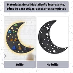 AIZO - Escuadras Para Repisa De Madera Luna Y Mariposa