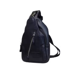 CRAFTMEN - Bolso Bandolera 100% Cuero Genuino Azul