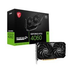 MSI - Tarjeta de Video RTX 4060 Ventus 2X Black 8G OC