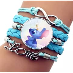 GENERICO - Pulsera Stitch Acrílica Transparente Kawaii
