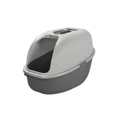 RIMAX - Arenero Para Gato Gris con pala 40.5x60x40.5 cm
