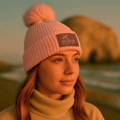 NIBA - Gorro Lana Endrillado 2 Rosa