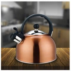CUISINE BY IDETEX - Tetera Acero Inoxidable 3 litros con silbato color Cobre