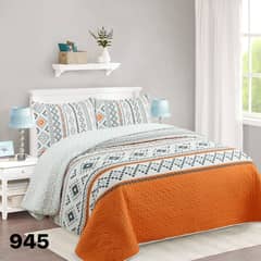 GENERICO - Cubrecama Quilt Sherpa 2 Plazas - Naranjo Rombo M945