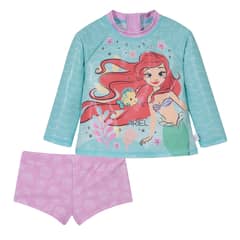 DISNEY - Traje de Baño Bebe Niña Set UV50+ Manga larga Princesas