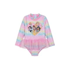 DISNEY - Traje de Baño Bebe Niña Manga Larga UV50+ Princesas