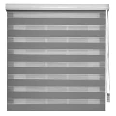 GENERICO - Cortina Persiana Roller Duo Dia Y Noche 150 X 200cm Hogar GRIS