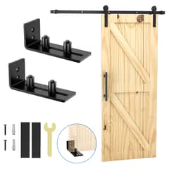 AIZO - 2 Pcs Ruedas Porton Tope De Puerta De Granero 8 En 1