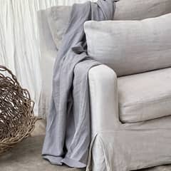 NATURALINO - Chal o Funda Piecera Loa XL Gris Claro -