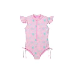 H2O WEAR - Traje de Baño Niña Manga Corta UV30+ Coral