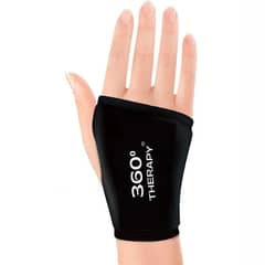 360 THERAPY - Compresa de Gel Sólido para Alivio de Mano y Muñeca - Color Negro