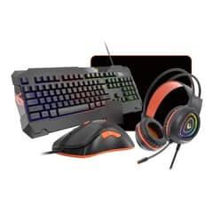 MEETION - Kit Set Gamer Teclado Mouse Audifonos, Y Mousepad