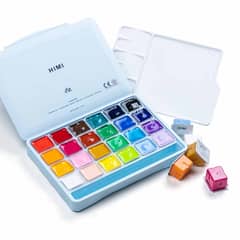 HIMI - Set gouache 24 colores / 30gr sin pincel celeste