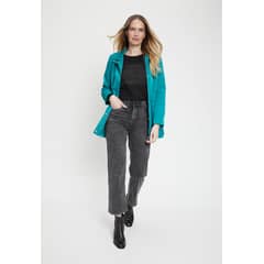 MA GRIFFE - Trench Liso Verde Magriffe