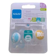 MAM - Chupete Start Latex Natural 0 A 2 Meses 2 Unidades