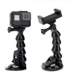 TELESIN - Ventosa Flexible 2x1 para Smartphone y Cámaras GoPro u Otras