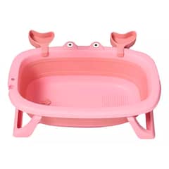 OFERTABKN - Tina Bañera Plegable Para Bebe Diseño de Cangrejo Rosa