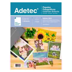 ADETEC - PAPEL FOTOGRÁFICO BRILLANTE 170 GR 10 HOJAS