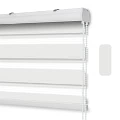 GENERICO - Roller Duo con Cenefa 220 x 240 - Cortina Blanco
