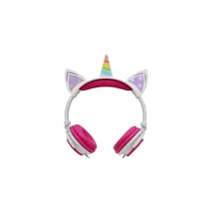 URBANO - Audífonos Unicornio Niños Rainbows Sound Led Rosado - SC