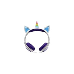 URBANO - Audífonos Unicornio Niños Rainbows Sound Led Morado - SC