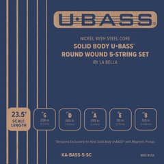 KALA - Cuerdas Para Ubass Solid Body 5-String Set KA-BASS-5-SC