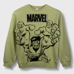 MARVEL - Poleron Cerrado Niño Hulk Avengers Verde