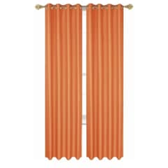 ANGELES DEL HOGAR - Juego Cortinas Blackout 2 Piezas 140x230 Cm Naranja