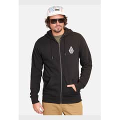 VOLCOM - Poleron FZ Hypnotix Full Zip Negro Hombre