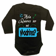 GENERICO - PILUCHOS BODY DE BEBE ¿QUIERES SER MI MADRINA
