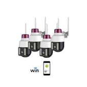 VIPA - Pack 4 Cámaras Seguridad Exterior IP WIFI Full HD Robótica IP1100