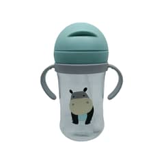 GENERICO - Vaso Antiderrame Con Bombilla Y Asas Para Bebé 350ml 6m+