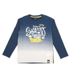 BUBBLE GUMMERS - Polera Manga Larga Niño Bubblegummers Gaspar Azul