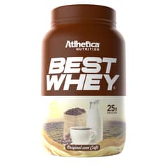 ATLHETICA NUTRITION - PROTEÍNA BEST WHEY - 2 LIBRAS - CAFÉ Y LECHE