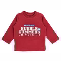 BUBBLE GUMMERS - Polera Manga Larga Bebés Bubblegummers Mateo Borgoña