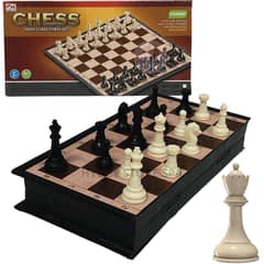 CHESS - Juego de Ajedrez Magnético Tablero Plegable 30x30cm Grande