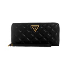 GUESS - Billetera Giully Slg Large Zip Around Negro