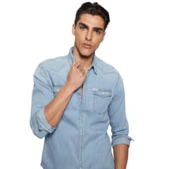 GUESS - Camisa Truckee Ls Shirt Denim