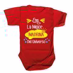 GENERICO - PILUCHOS BODY DE BEBE LA MEJOR MADRINA DEL UNIVERSO