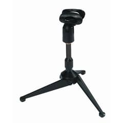 QUIKLOK - Mini-Atril Para Micrófono Tripode Sobre Mesa +Pinza Mic A188