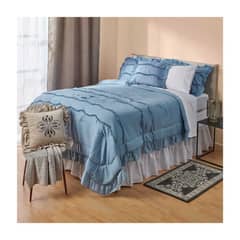 VELUTTI - Colcha Carlota 2 Plazas Azul