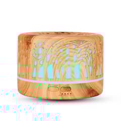 GENERICO - Humidificador difusor Ultrasonico Con Musica Por Bluetooth De Madera