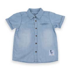 PILLIN - Camisa Niño Denim - Azul