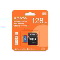 ADATA - 128GB MICROSDXC UHS-I CLASS10 10025 MBs AUSDX128GUICL10A1-RA1