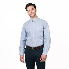 MCGREGOR - Camisa Hombre Manga Larga Rockefeller Smart Listada Comfort Fit