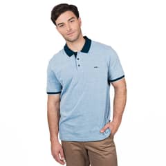 MCGREGOR - Polera Chelsea Jacquard Cuello Camisero