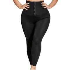 BOOMIA - Leggins con Faja Lycra Satinada - - Negro