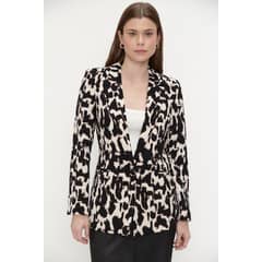 ASH - Blazer Animal Print Negro
