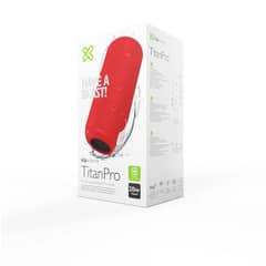 KLIP XTREM - Parlante Bluetooth Titan Pro KBS-300RD IPX7 TWS 20hrs Rojo